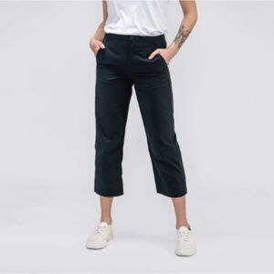Ministry of Supply Pace Poplin Cropped Chino Pants Womens 10 Black Stretch